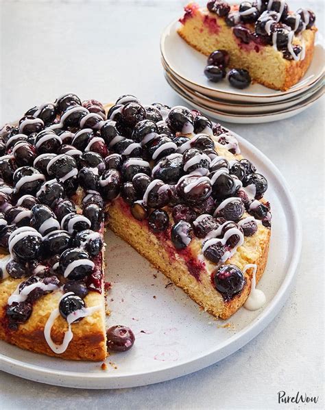 glazed blueberry cake recipe purewow