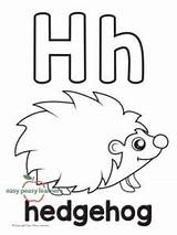 Letter Hedgehog Easypeasylearners Learners Peasy sketch template