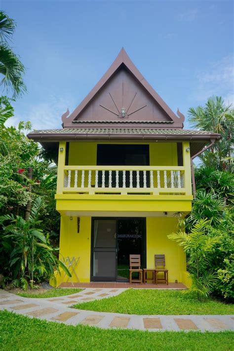traditional luxury thai style bungalow  phuket nai  beach sa khu