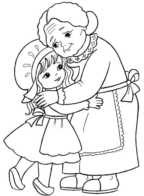 red riding hood coloring pages