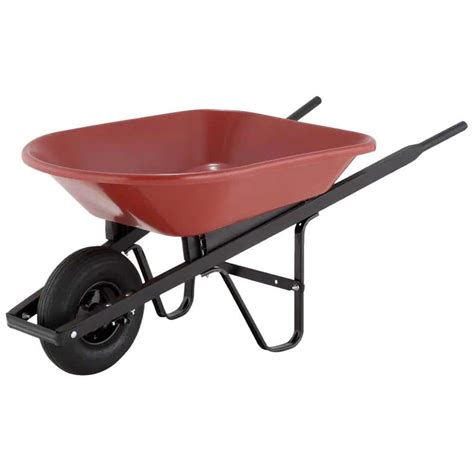 true temper  cu ft poly wheelbarrow pwut  home depot