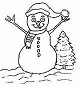 Coloring Pages Snowman Christmas Kids Printable Funny Clipart Color Snowmen Book Poinsettia Library Miracle Timeless Popular sketch template