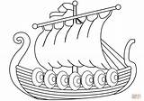 Ship Tegninger Vikingeskib Bateau Vikings Nave Vikingen Kleurplaten Drakkar Vichinga Kleurplaat Skibe Longboat Tegne Navi Vela Stampare Tekenen sketch template