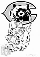 Coloring Pages Bears Chicago Nfl Spongebob Football Winx Patrick Print Browser Window Cheerleader Maatjes sketch template