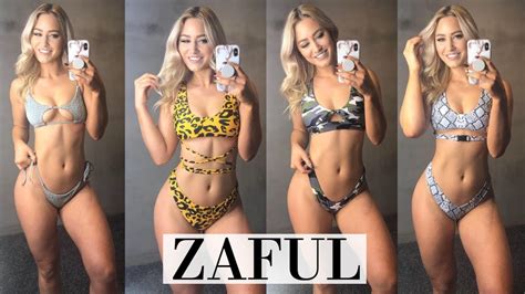 zaful bikini try on haul and review youtube