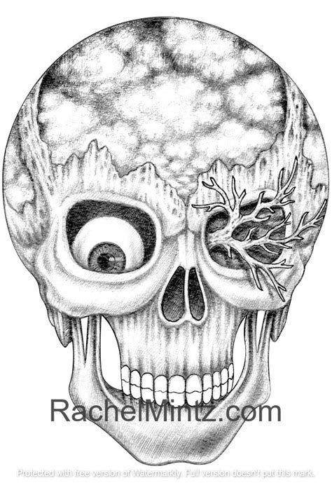 demon skull coloring pages sketch coloring page