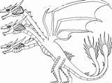 Ghidorah Anguirus sketch template