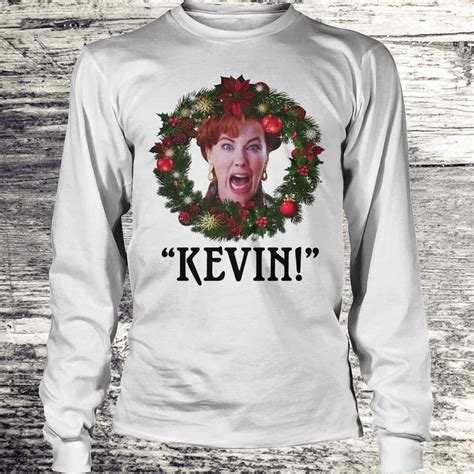 Top Christmas Wreath Home Alone Kevin Scream Shirt