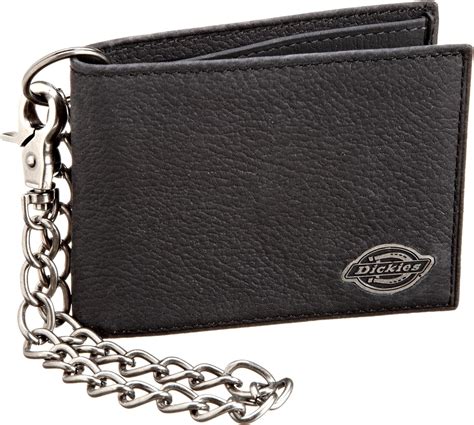 dickies mens wallet  chain leather security bifold truckers