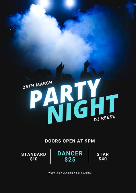 nightclub poster background