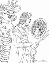 Medusa Perseus Greek Mythologie Mitologia Colorir Perseo Mito Olimpicos Perseu Deuses Myth Mythological Desenhos Creatures Coloriage Persée Méduse Grega Yodibujo sketch template