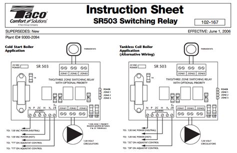 taco switching relay wiring diagram