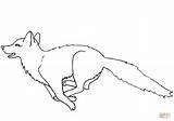 Fox Running Coloring Pages Drawing Printable Decorative Foxes Colorings Supercoloring Categories sketch template