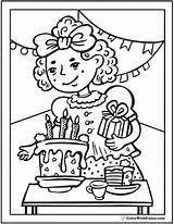 Birthday Party Coloring Pages Kids Dog Happy Color Printable Getcolorings Pdf Sheets Colorwithfuzzy sketch template