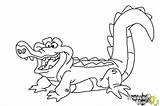 Crocodile Tick Tock Drawingnow sketch template