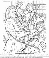 Handel Composers Frideric Dover Homeschool Cool2bkids Publications Sebastian Johann Composer Littlest Pet Everfreecoloring Lapbook sketch template