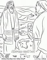 Abraham Lot Coloring Pages Colouring Print sketch template