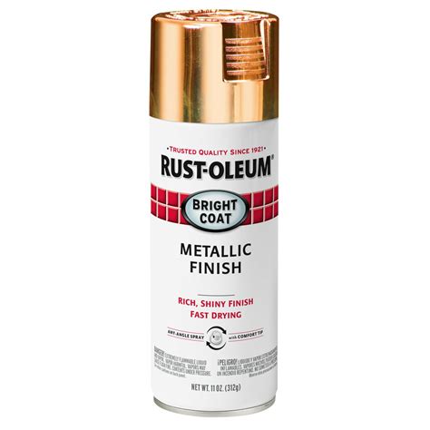 rose gold rust oleum stops rust bright coat metallic spray paint