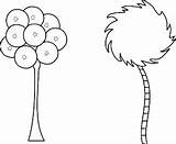 Truffula Lorax Tree Coloring Trees Clipart Bonus Pages Pear Prim Digi Dr Seuss Outline Printable Color Fringe Beyond Okay Svg sketch template