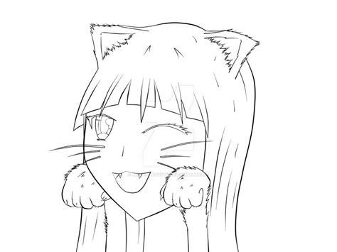 anime catgirl  art  misterartsyyy  deviantart