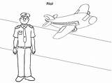 Pilot Occupation sketch template