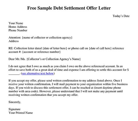 write  letter rejecting settlement offer onvacationswallcom