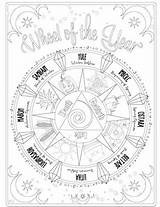 Wiccan Wicca Grimoire Pagan Spells Witchcraft Spell Magick Astrological Astrology Witchy Sabbats Cesari Ombres Dividers sketch template