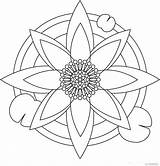 Coloring Mandala Pages Flower Lotus Relaxation Easy Printable Relaxing Designs Mandalas Comments Meditation Library Clipart Coloringhome Choose Board Adult Color sketch template