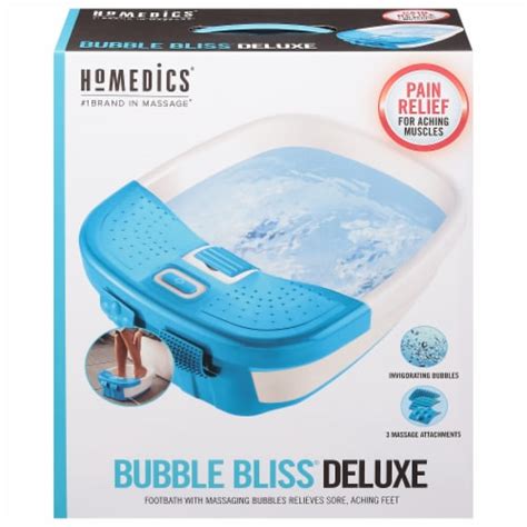 homedics bubble bliss deluxe foot spa  ct frys food stores