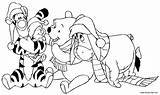 Christmas Coloring Pooh Pages Disney Winnie Colouring Kids Tigger Friends Kid Print Friendly Getcoloringpages Really Eeyore Coloringhome Gif Popular sketch template