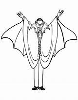 Vampire Coloring Pages Dracula Count Color Print Halloween Printable Printactivities Do Kids sketch template