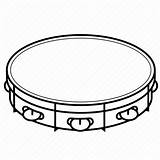 Tambourine Clipartmag Percussion sketch template