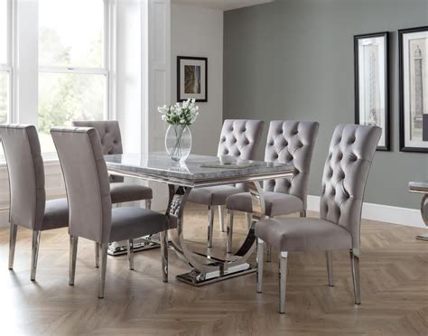 arundel marble dining table set  chairs furniture world