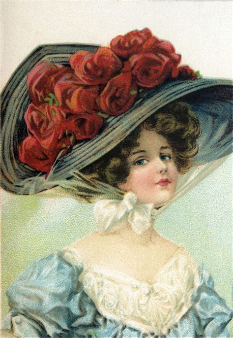 victorian hat lady image  graphics fairy