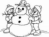 Coloring Snowman Pages Printable Kids Print Color Clipart Frosty Building Cute Preschool Drawing Abominable Snow Man Blank Getcolorings Getdrawings Library sketch template