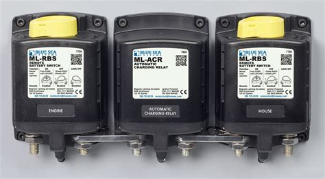 ml acr automatic charging relay  manual control  dc  blue sea systems