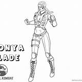 Mortal Kombat Kurtis Stryker Sonya sketch template