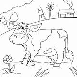 Vaca Kolorowanki Colorat Druku Ladang Lembu Krowy Planse Kolorowanka Mewarna Desene Vaquinhas Riscos sketch template