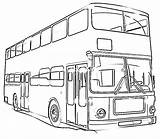 Coloring Pages Transportation Bus Printable Double Decker Land Vehicle Kids Transport Color Big Colouring Vehicles Motor Types Print Air Getcolorings sketch template