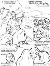 Predicando Misterios Luminosos Cristianas Biblia sketch template