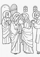 Virgin Anunciacion Nacimiento Blessed Visits Visitation Immaculate Jackie sketch template