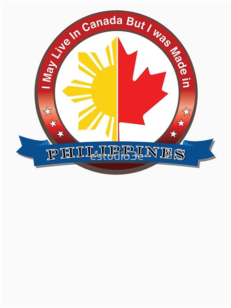 canada philippines filipino canadian  shirt  estudioe redbubble