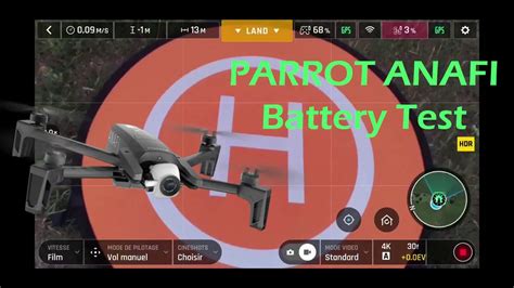 parrot anafi battery test youtube