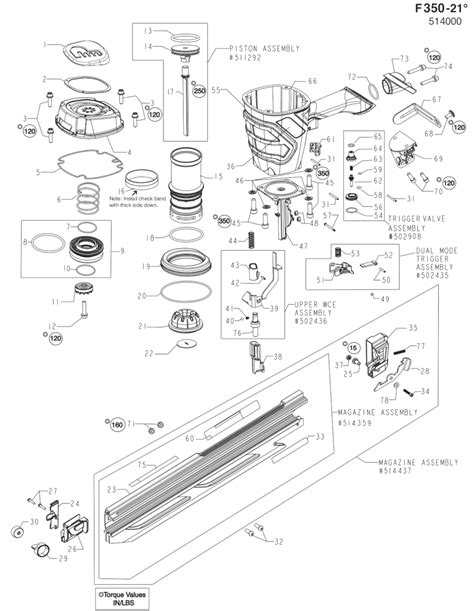 paslode framing nailer fs parts diagram reviewmotorsco