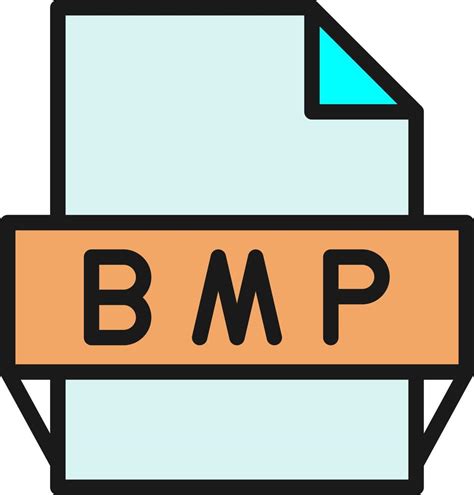 bmp file format icon  vector art  vecteezy
