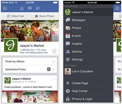 facebook pages manager      pinning  editing features