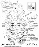 Quebec Map Outline Toponyms 2002 Province Maps Québec Canada Physical State Store Yellowmaps Kuujjuaq Rivers sketch template