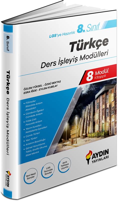 aydin yayinlari  sinif lgs tuerkce ders isleyis moduelleri indirimli