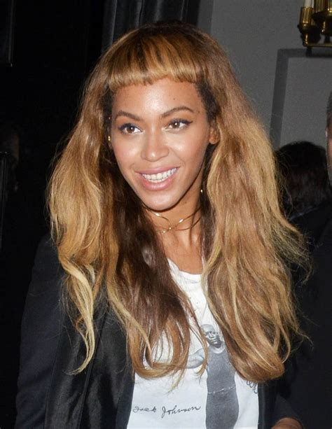 Beyonce S New Short Bangs Celebrity Beauty Glamour