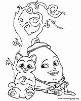Puss Coloring Humpty Dumpty Botas Recortar Pegar ähnliche sketch template